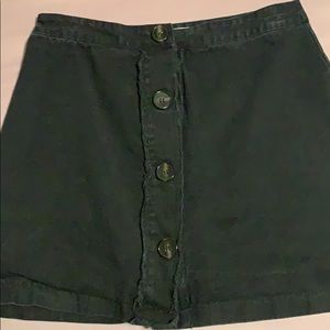 cute mini skirt with buttons down the middle